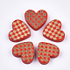 Painted Wooden Cabochons X-WOOD-Q040-012A-1