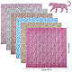 Tissu en coton à imprimé léopard Gorgecraft AJEW-GF0001-99-2