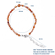 Natur gemischte Edelstein Perlen Armbänder BJEW-JB05055-6