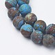 Chrysocolla naturel chapelets de perles rondes X-G-G969-6mm-3