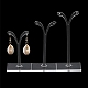 3Pcs 3 Sizes Plastic Earring Display Stands EDIS-YW0001-03-1