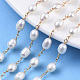 Handmade Natural Freshwater Pearl Beaded Chains CHC-S010-003-4