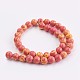 Synthetic Malachite Beads Strands G-I202-10mm-04-2
