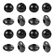 Unicraftale alrededor de 30 piezas 2 estilos cuentas espaciadoras rondelle negras cuentas sueltas de acero inoxidable cuentas espaciadoras de orificios pequeños de 2 mm cuentas de superficie lisa para diy pulsera collar fabricación de joyas STAS-UN0005-60-1