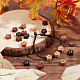 Chgcraft 16 шт. 4 цвета натуральный орех пекан выгравированные деревянные бусины WOOD-CA0001-58-4