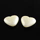 ABS Plastic Imitation Pearl Heart Beads SACR-Q105-07-1