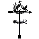 Superdant girouette grand héron ornement girouette girouette girouette en métal pour décoration de jardin ferme décorative extérieure jardin outil de mesure du vent AJEW-WH0265-014-1