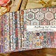 24 foglio di tamponi di carta per album di fiori mandala con 12 motivi MAND-PW0001-83-2