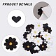 GORGECRAFT 60Pcs Iron on Patches Sunflower Heart Patches Sew on Computerized Embroidery Mini Flower Embroidery Appliques Costume Accessories for Clothing Repair Decorations DIY Craft DIY-GF0006-77-6