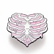 Spilla smaltata cuore scheletro JEWB-M023-23-1
