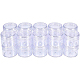 BENECREAT 20 Pack 30ml Empty Clear Plastic Bead Storage Container jar with Rounded Screw-Top Lids for Beads CON-BC0004-22B-43x36-1