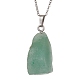 Colliers avec pendentif en forme de pépite de pierres précieuses naturelles mélangées NJEW-JN04507-6
