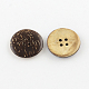 4 -hole boutons de noix de coco plats et ronds BUTT-R035-010-2