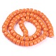 Opaque Solid Color Glass Beads Strands GLAA-A036-I06-2