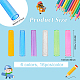 FINGERINSPIRE 96Pcs 6 Colors Plastic Pencil Cap (1.8x0.4 inch AJEW-CA0003-04-2