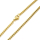 Ожерелье из нержавеющей стали с кулоном Девы Марии и цепочками для коробок для женщин NJEW-E066-01G-4