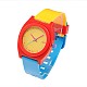 高品質のトレンディなプラスチック製のクオーツ腕時計  レッドオレンジ  240x20mm  ウォッチヘッド：48x43x12mm WACH-N018-02-2
