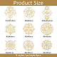 OLYCRAFT 9pcs 1.6x1.6 Inch Magic Circle Stickers Occult Symbol Stickers Self Adhesive Gold Metal Stickers Fantasy Theme Metal Stickers Energy Stickers for Scrapbooks DIY Crafts Phone Decoration DIY-WH0450-078-2