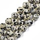 Chapelets de perles en jaspe dalmatien naturelle G-N326-100-02-1