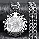 304 Halskette mit Anhänger aus Edelstahl für Damen und Herren NJEW-G123-06P-1