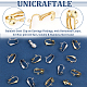 Unicraftale 40pcs 2 colores 304 accesorios de pendientes de clip de acero inoxidable STAS-UN0041-10-5