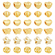 Dicosmétique 60 pièces 6 styles perles européennes en alliage FIND-DC0002-46-1