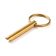 304 Schlüsselanhänger mit Angst-Atempfeife aus Edelstahl KEYC-P013-01G-2