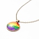 Collana di orgoglio arcobaleno NJEW-F290-01I-1