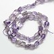 Natural Amethyst Nuggets Beads Strands G-L154-17-3