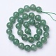 Chapelets de perles en aventurine vert naturel G-D855-09-6mm-2