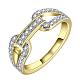 Trendy Real 18K Gold Plated Tin Alloy Cubic Zirconia Rings for Women RJEW-BB09366-7G-1