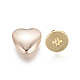 Heart Shape Alloy Decoration Screwback Stud Rivets PALLOY-TAC0009-35LG-1