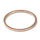 Placcatura ionica (ip) 304 anello da dito semplice a fascia semplice in acciaio inossidabile per donna uomo RJEW-F152-05RG-2