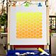 GORGECRAFT Honeycomb Stencil Templates 30x30cm Large Washable Reusable Plastic Square Stencil Sign for Painting on Wood Wall Scrapbook Card Floor Drawing DIY Decor Crafts DIY-WH0244-169-5