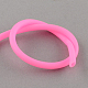 合成ゴム紐  中空  白いプラスチックスプール付き  ピンク  5mm  穴：3mm  約10.93ヤード（10m）/ロール RCOR-R001-5mm-03-3