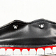 Cubierta bucal con patrón de dientes de cuero pu punk AJEW-O015-04-6