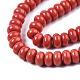 Opaque Solid Color Glass Beads Strands GLAA-A036-H14-3