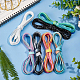 BENECREAT 7 Pairs 47 inch Colorful Luminous Flat Shoelaces DIY-FG0003-19-5