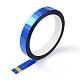 レーザー輝くペットプラスチックスクラップブックの装飾的なマスキングテープ  ドジャーブルー  0.59インチ（15mm）  50 m /ロール AJEW-H122-B06-3