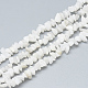 Chapelets de perles de jade blanche naturelle X-G-S315-42-1