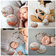 Accessoires photo de bébé en bois imprimés sur une seule face DJEW-WH0600-005-4