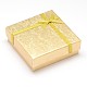 Boîtes carrées de bijoux en carton CBOX-L001-09-2