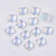 Cabujones de cristal transparente k9 GGLA-S052-10x10-001AB-2