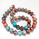 Synthetic Fossil Beads Strands G-L028-10mm-05-3