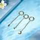 Iron Ends with Twist Chains CH-CH017-G-5cm-5
