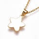 304 Stainless Steel Pendant Necklaces NJEW-F225-10G-3