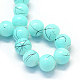Baking Painted Glass Round Bead Strands DGLA-Q019-10mm-74-2