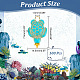 Arricraft 100pcs pendentifs turquoises synthétiques teints FIND-AR0004-21-2