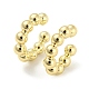 Boucles d'oreilles manchette à perles rondes en laiton EJEW-I300-03A-1