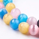 Chapelets de perles d'œil de chat CE-F021-6mm-B01-1